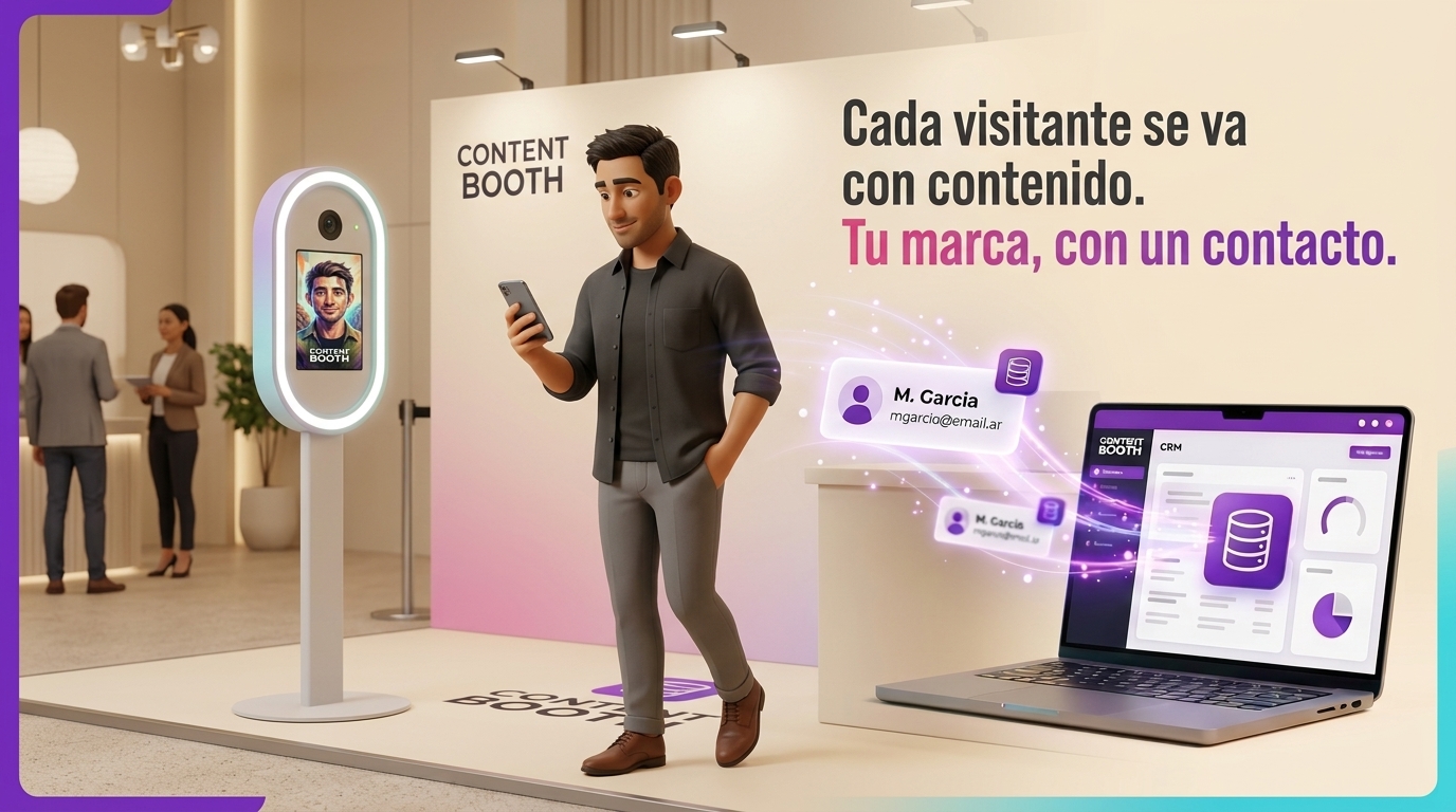 El concepto: cada visitante se va con contenido, tu marca con un contacto